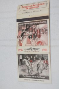 The Midnight Ride of Paul Revere American Revolution 30 Strike Matchbook Cover