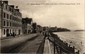 CPA St-MALO - Le Sillon a mer haute - L'Hotel Jacques Cartier (298064)