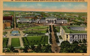 Washington D C Capitol Plaza North Showing Senate Office Building Union Stati...