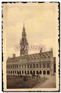 Old Postcard Library of Leuven & # 39Universite Main Facade