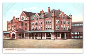 Concord N. H. New Hampshire Railroad Station Postcard