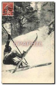 Old Postcard of Sports Ski & # 39hiver