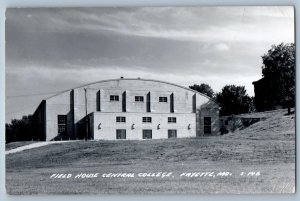 Field House Central College Fayette Missouri MO RPPC Photo Vintage Postcard