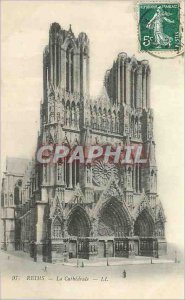 Old Postcard Reims Cathedral