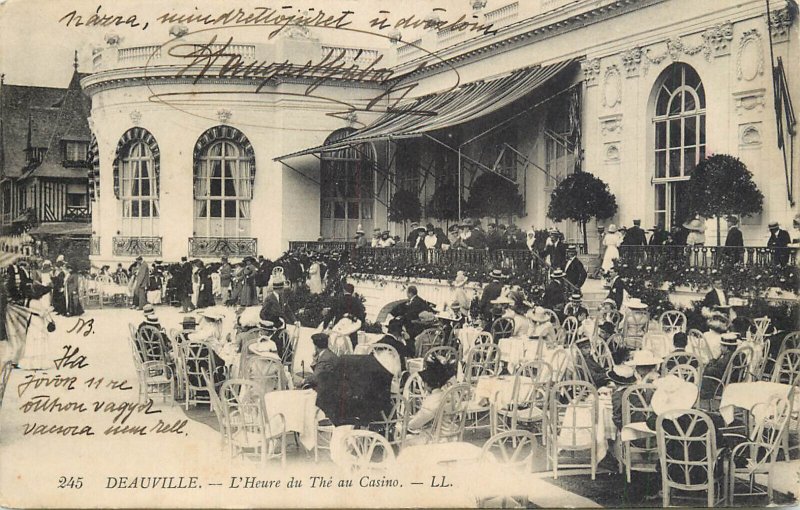 Tea time at Deauville Casino c. 1914 France