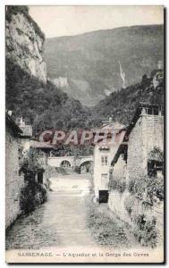 Old Postcard Sassenage Aqueduct and The Gorge tanks