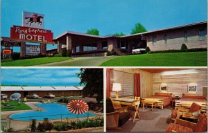 Pony Express Motel St. Joseph MO Postcard PC432