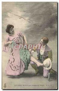 Old Postcard The Dance Cake Walk by Allems and Valyl