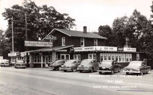 Red House Maryland Backbone Mountain Inn Real Photo Vintage Postcard AA38335