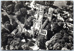 Postcard - Aerial view taken from the northeast, Abbey Ruins - Jumièges, France