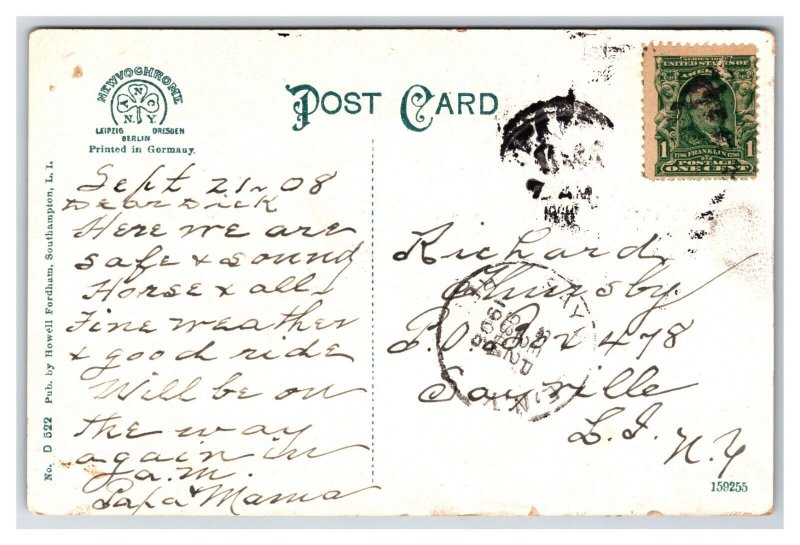 The Irving House Southampton Long Island New York NY 1914 DB Postcard V17
