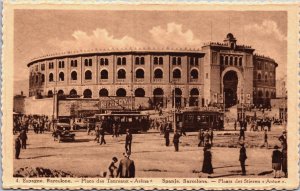 Spain Barcelona Arenas de Barcelona Vintage Postcard C102