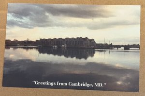 UNUSED POSTCARD - GREETINGS FROM CAMBRIDGE, MARYLAND