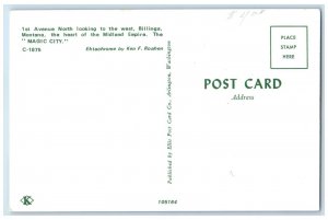 c1960 Magic City Midland Empire Avenue North Exterior Billings Montana Postcard