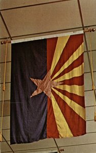 USA State Flag Arizona Chrome Postcard 08.65