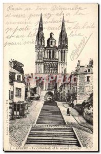 Old Postcard Angers The Cathedral And The New Staircase