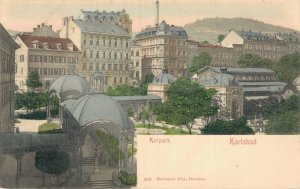 Czech Republic Karlovy Vary Kurpark Karlsbad Vintage Postcard 08.11