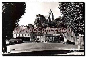 Postcard Old Thunder Place De La Republique And I'Eglise Saint Pierre