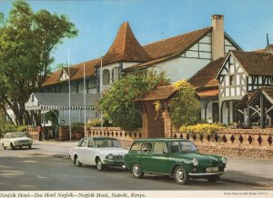 Norfolk Hotel Kenya Classic Car Guests 1980s Postcard