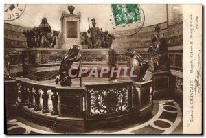 Old Postcard Chateau de Chantilly Mausoleum d & # 39Henri II Prince of Count