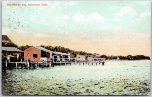 Caimanera Cuba CU, 1911 Guantanamo Bay Waterfront Stilt Houses, Pier, Postcard