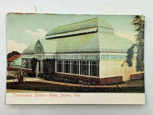 Vintage Postcard 1900's Conservatory Soldiers Home Dayton OH Ohio John Keyers