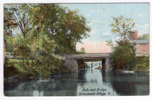 Stroudwater Village, Me., Falls and Bridge