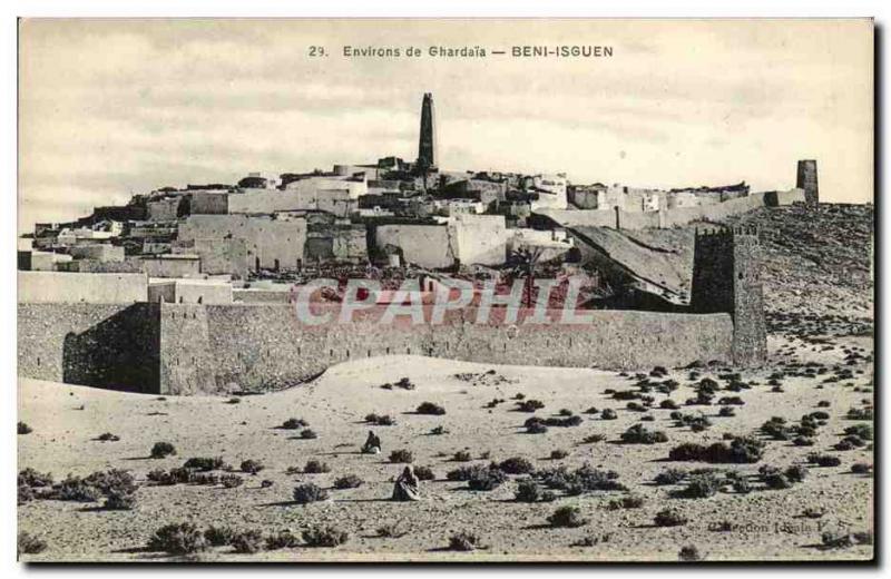 VINTAGE POSTCARD Algerie Surroundings of Ghardaia Beni Isguen