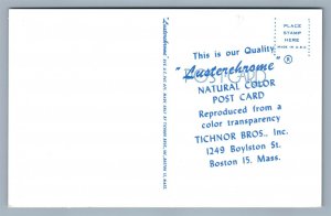 POST CARD PUBLISHER TICHNOR BROS BOSTON MA ADVERTISING VINTAGE POSTCARD