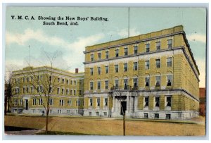 1915 YMCA Showing The New Boys Building South Bend Indiana IN Antique Postcard
