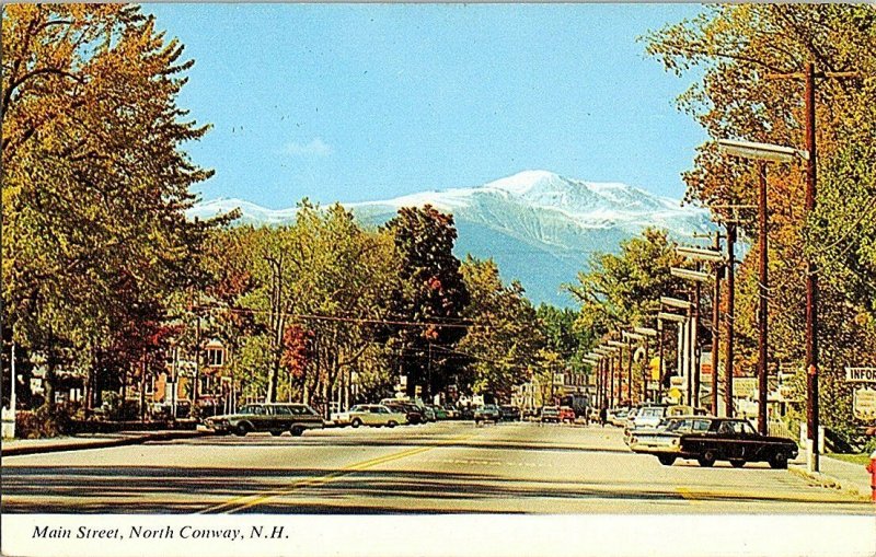 Main Street North Conway N. H. New Hampshire Vintage Postcard Standard View Card