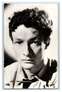Vintage Real Photo RPPC Actor Jean Louis Barrault Original Postcard P37