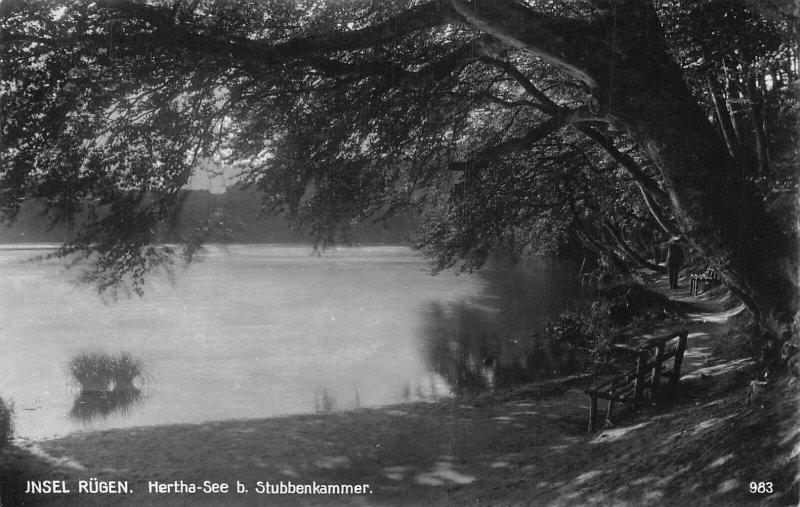 L157 Germany JNSEL RUEGEN. - Hertha-See b. Stubbenkammer. vintage postcard