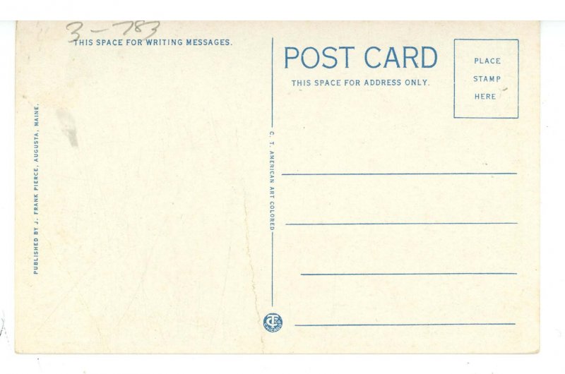 ME - Augusta. The Cony High School   (crease)