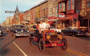 Holland Michigan Old Autos Vintage Cars Business District Rexall PC AA65551 