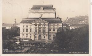 B80022 graz opernhaus josefplatz  austria  front/back image