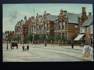 West Midlands WOLVERHAMPTON Higher Grade School GRAMMAR SCHOOL c1907 Postcard