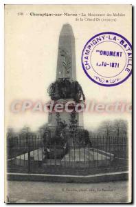 Old Postcard Champigny Sur Marne The Monument Of Mobile