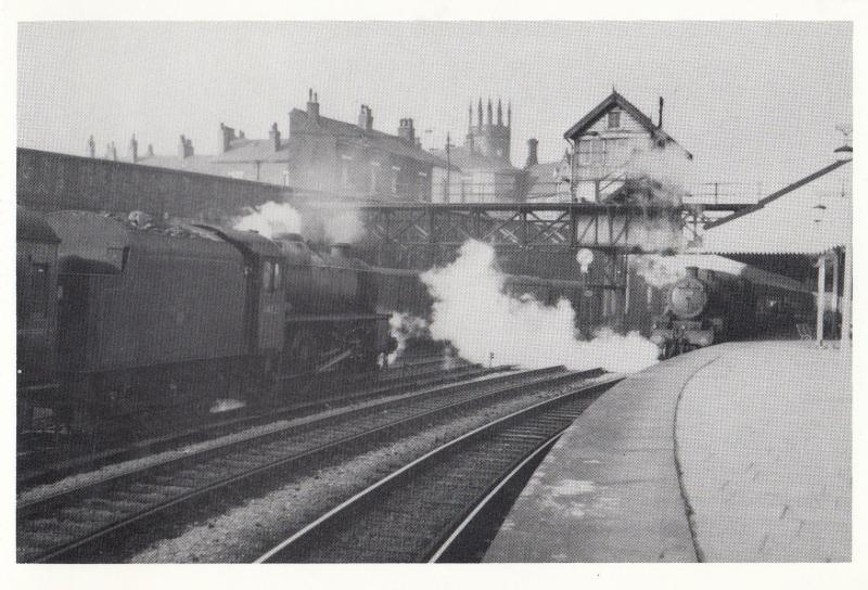 Bolton Trinity Street Station in 1962 44823 Train Postcard