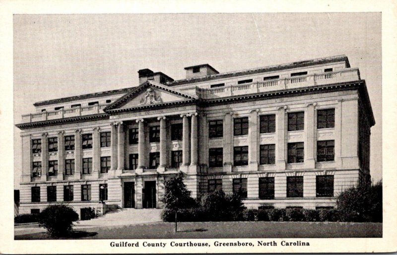 North Carolina Greensboro Guilford County Court House