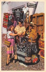 PAN AMERICAN WORLD AIRWAYS Advertising Silversmiths~Mexico Street c40's Postcard