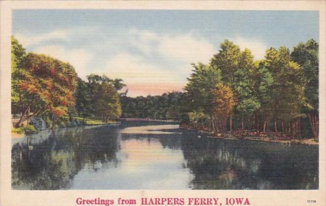 Iowa Greetings From Harpers Ferry