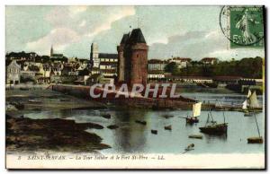 Old Postcard The Saint-Servan Solidor Tower and Fort St Pere Charter