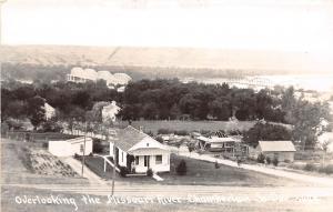 South Dakota SD Real Photo RPPC Postcard c1940s CHAMBERLAIN Homes Bridges 