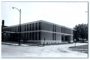 Nilssen Boe Hall Of Science Waldorf College Forest City Iowa RPPC Photo Postcard