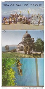 Folder Postcard , SEA of GALILEE , Israel , 40-60s