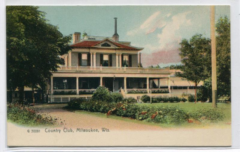 Country Club Milwaukee Wisconsin 1907c Rotograph postcard