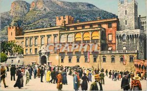 'MONACO Old Postcard the Prince''s Palace and the Palace Square to the Baptis...