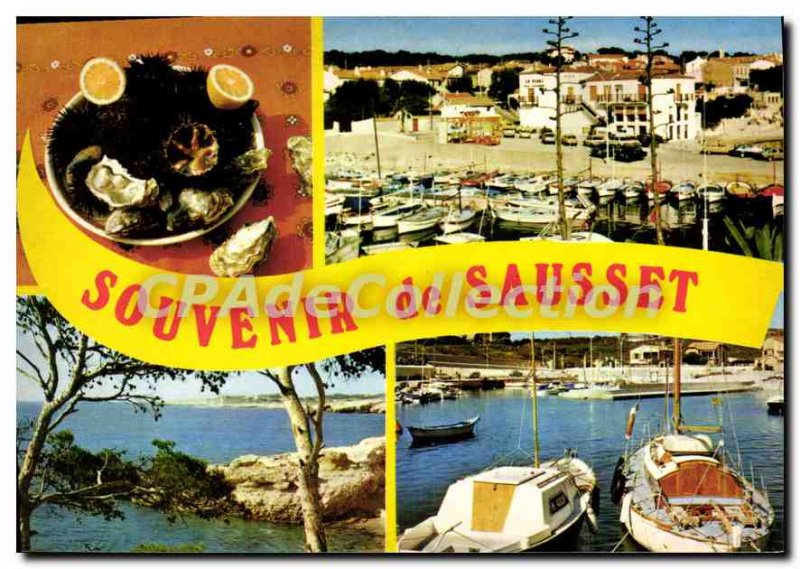 Postcard Modern Sausset Les Pins Sea And Sun