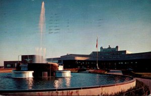 Pennsylvania Pittsburgh Fountain At Greater Pittsburgh Airport 1957